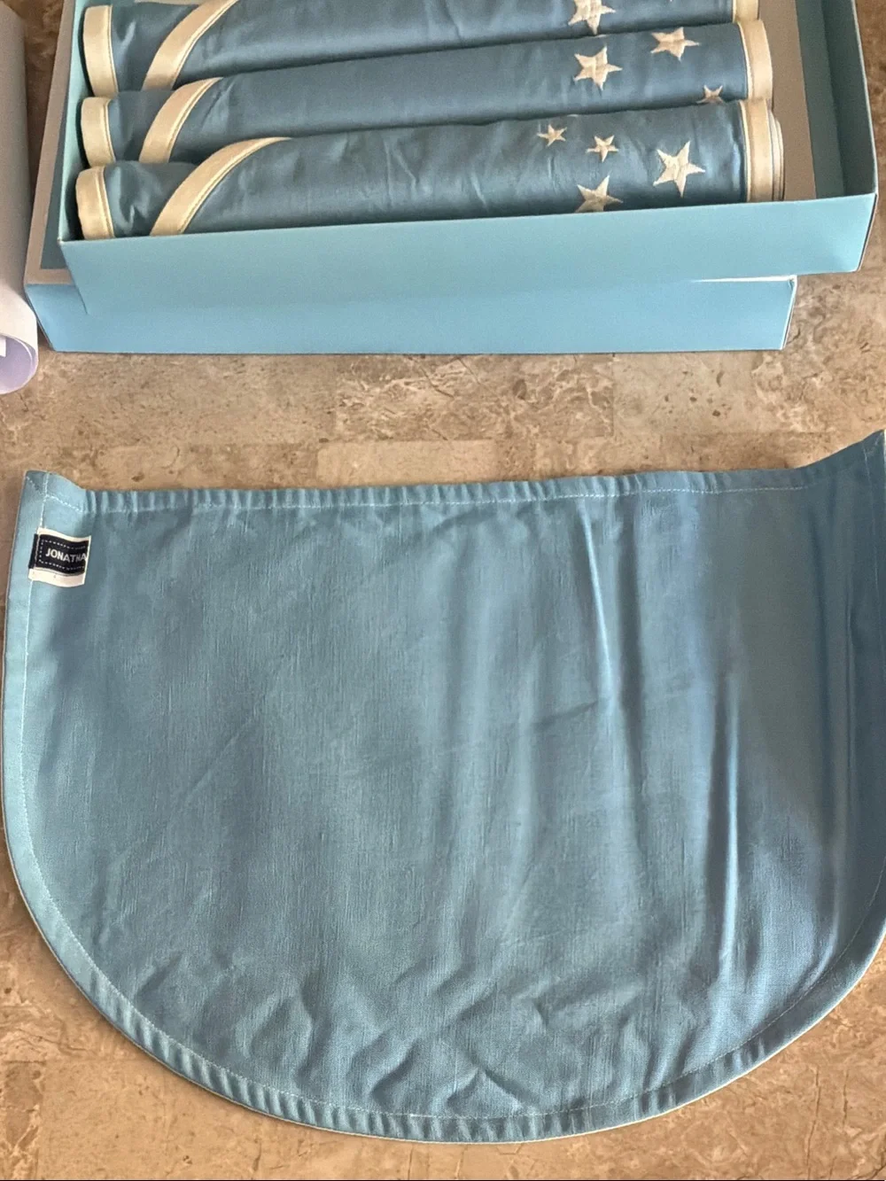 Jonathan Adler Sky Blue and Cream Constellation Placemats 4